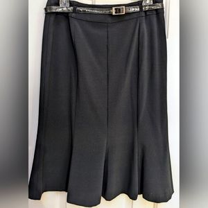 Sunny Leigh belted flair skirt Black